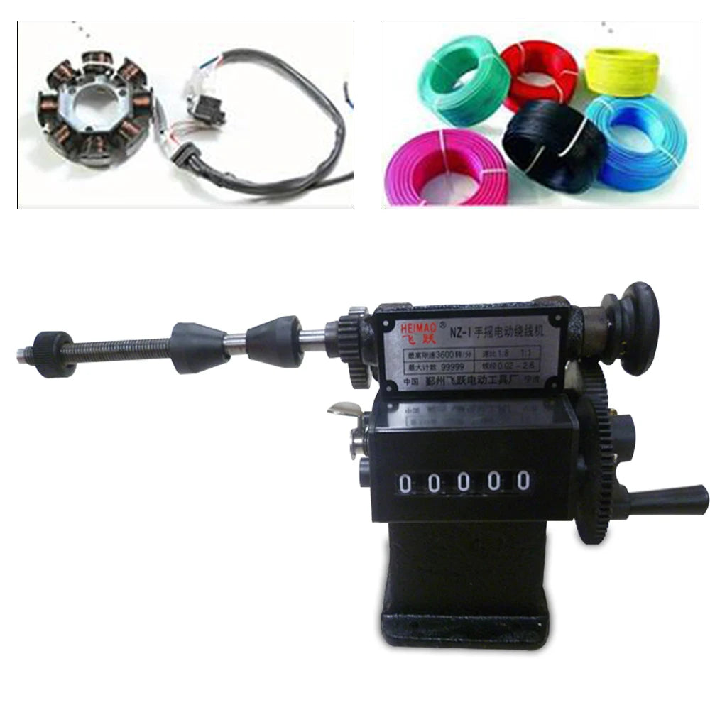 Manual Dual Purpose Coil Winding Machine With Counter