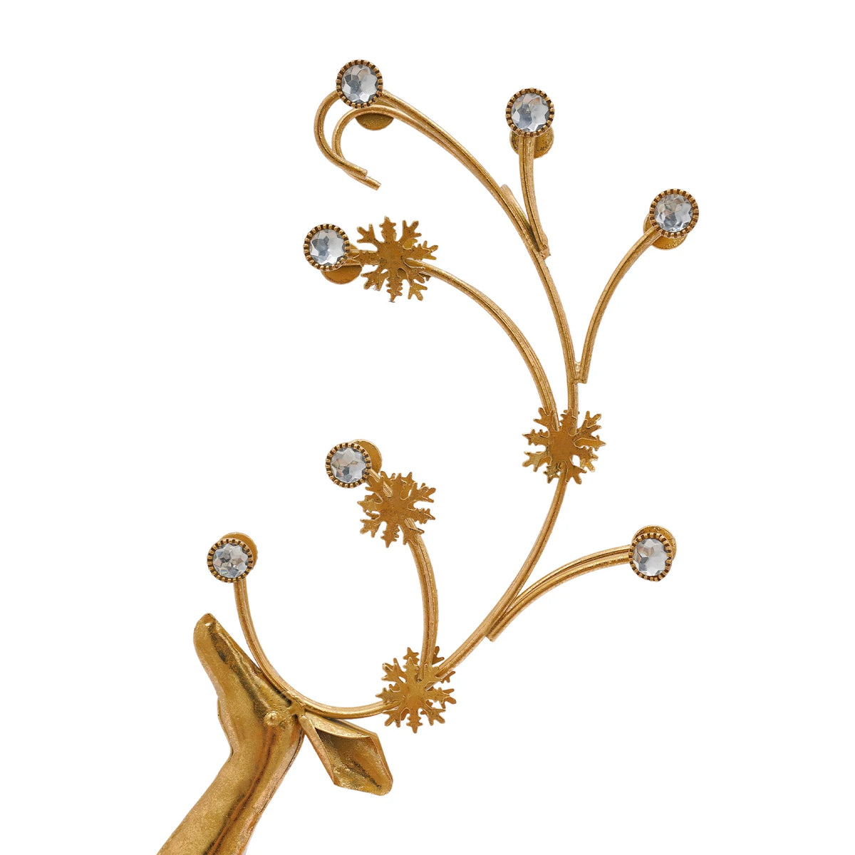 Retro Metal Deer Statue for Elegant Indoor Holiday Decor