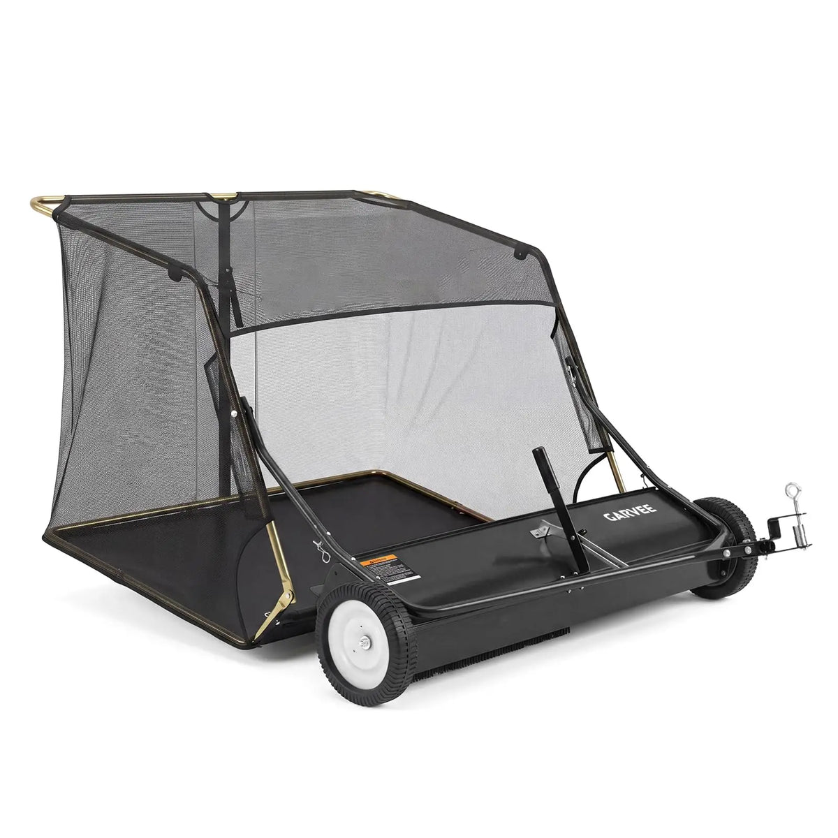 Heavy Duty Tow Behind Lawn Sweeper For Leaves And Grass