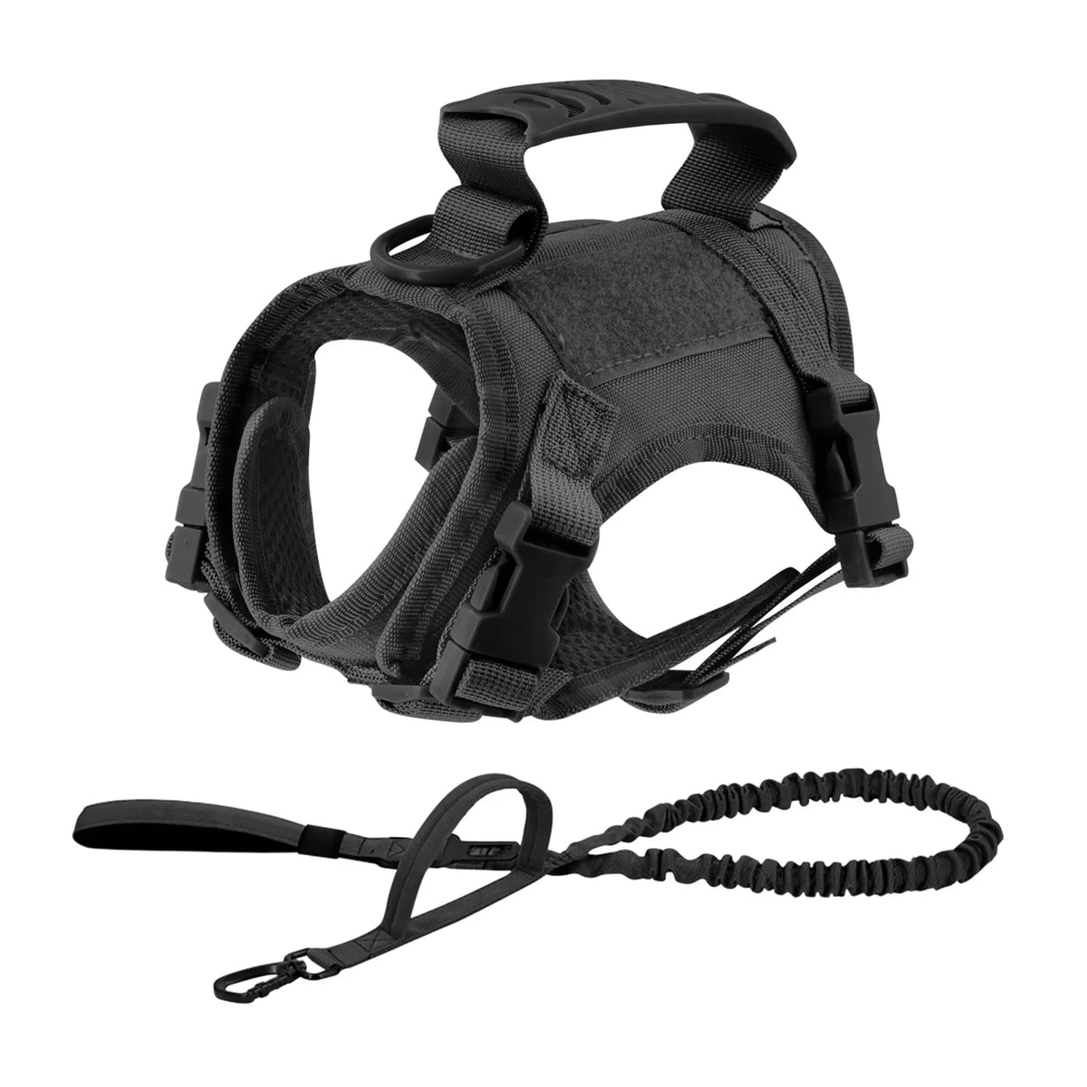 PETRAVEL Tactical Puppy Harness and Leash Set for Training Walks