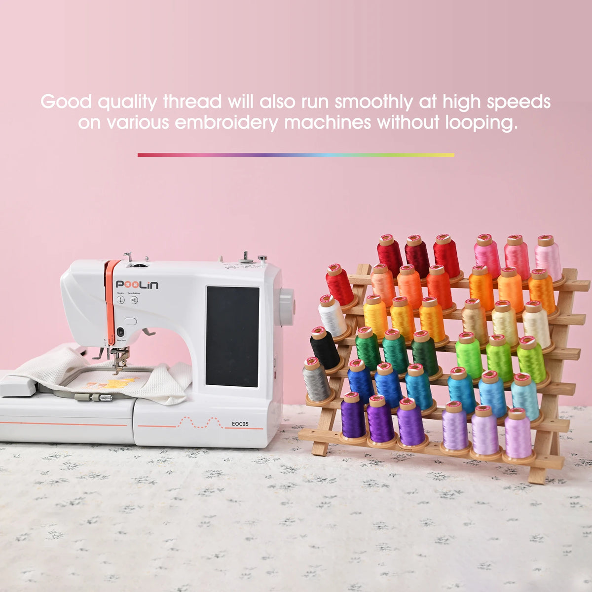 Richword Polyester Embroidery Thread Kit for Sewing Machines