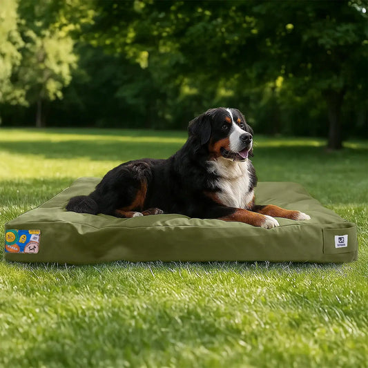 Durable Waterproof Canvas Dog Bed With Removable Washable Cover