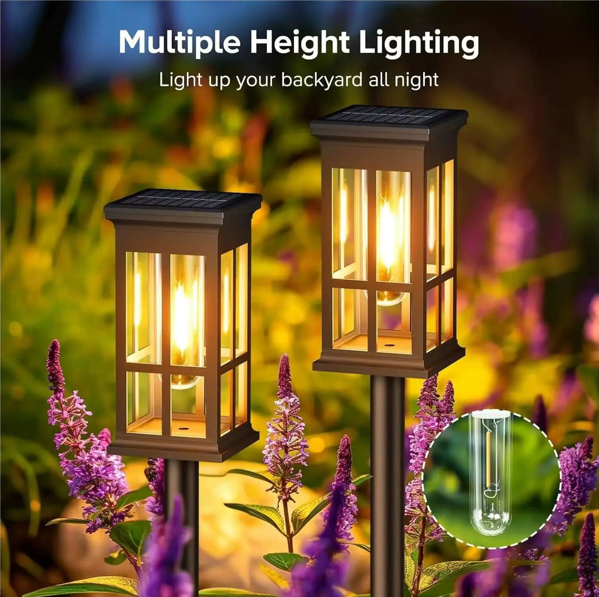 Solar Pathway Light Outdoor LED Landscape Lamp Waterproof IP65