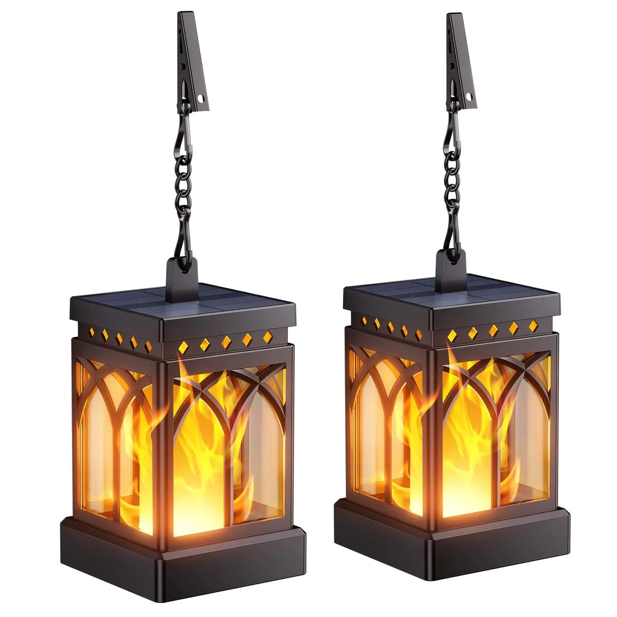Waterproof Solar Lanterns With Two Modes and Automatic Lighting