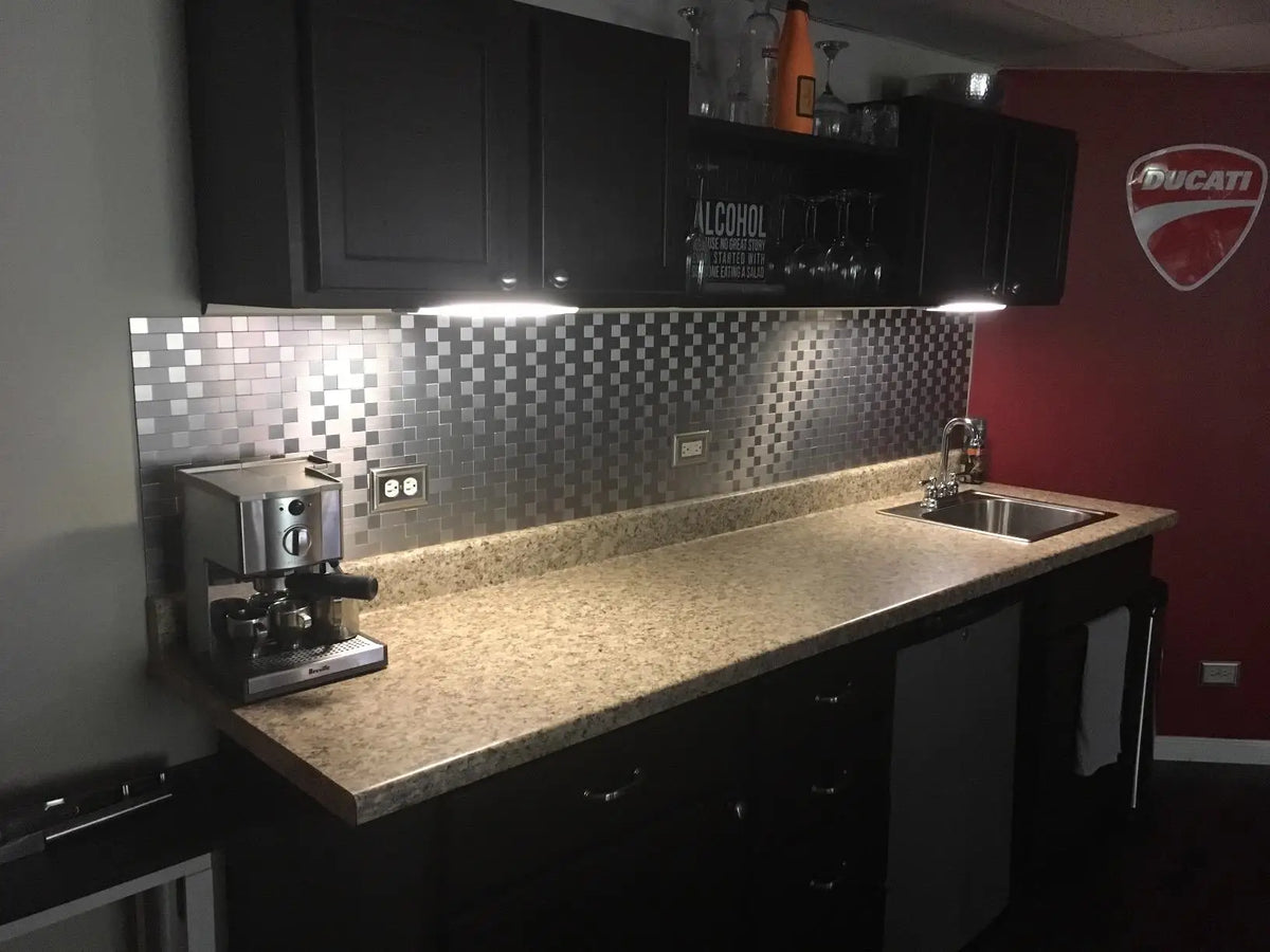 Art3d Peel And Stick Stainless Steel Mosaic Backsplash Tiles