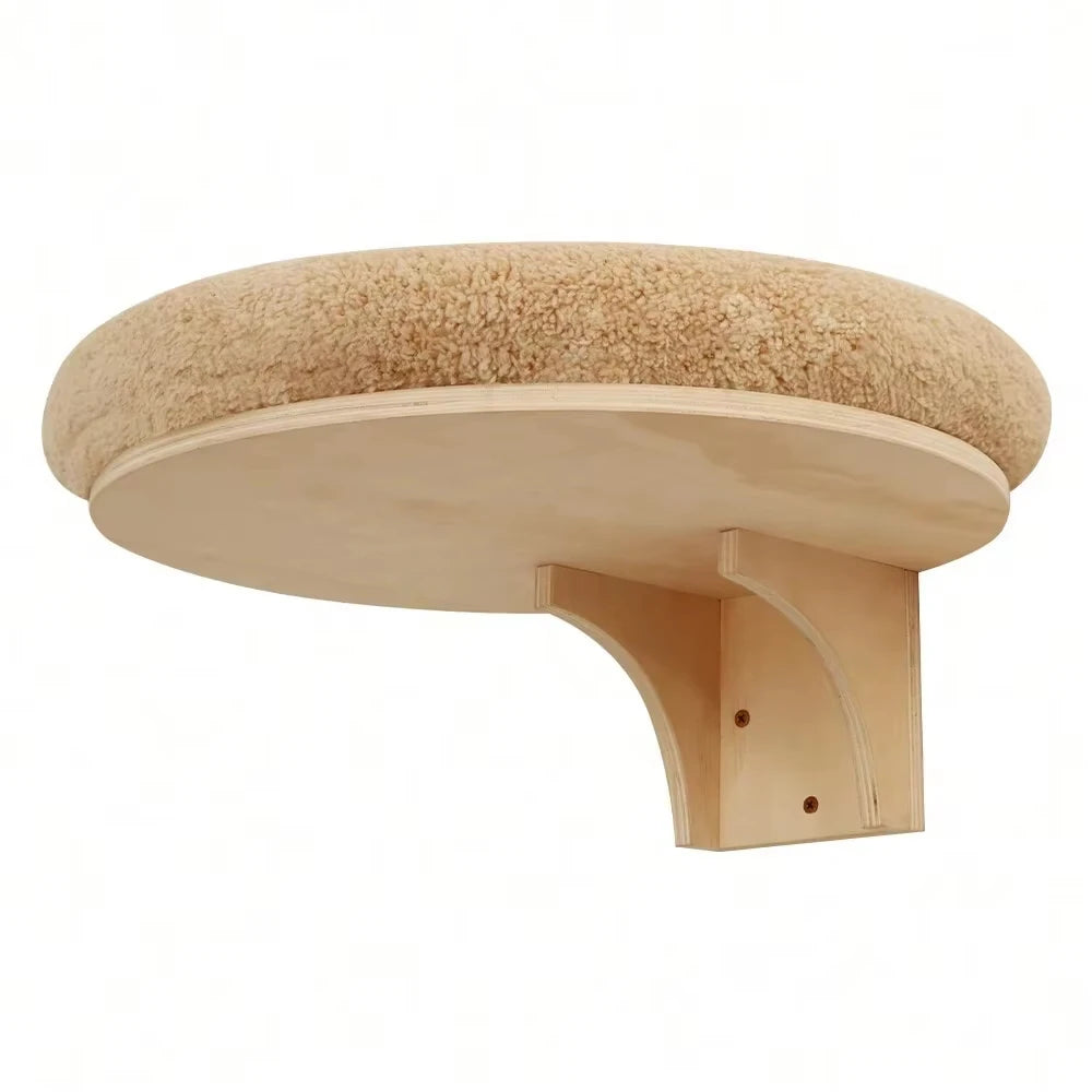 CWV Wooden Cat Wall Climbing Ladder Hammock And Scratching Post
