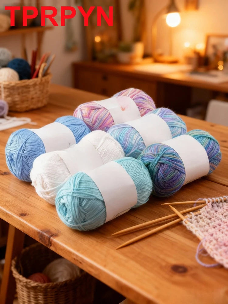 Bamboo Cotton Blend Knitting Yarn For Crochet And DIY Crafts