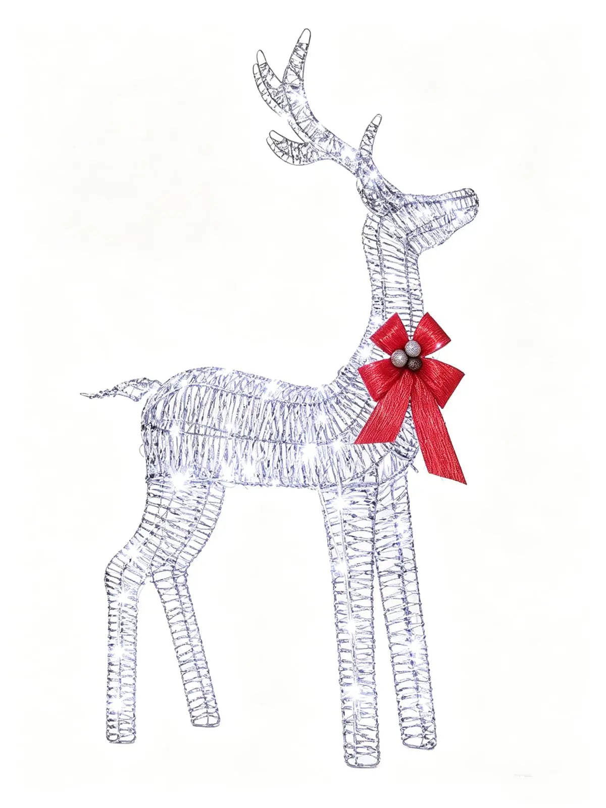 Lighted Christmas Deer Family Set With Energy Efficient LED Lights