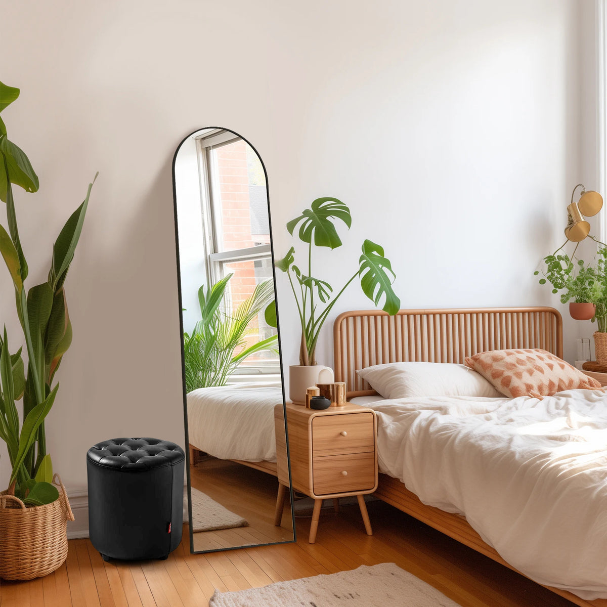 MCQ Arched Full Length Mirror With Stand And Wall Mount