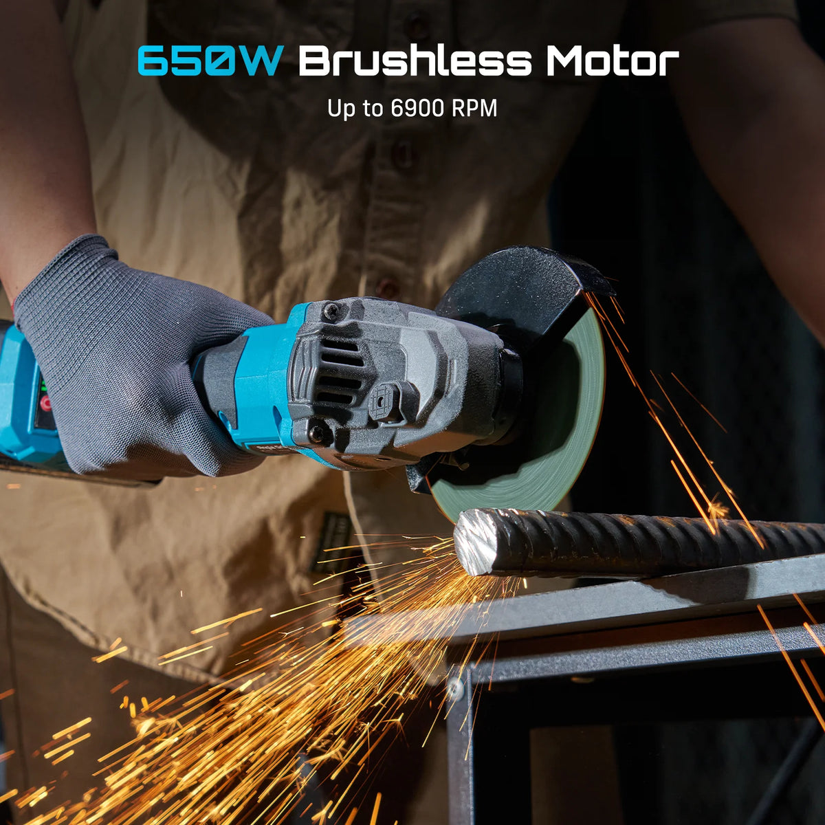 Seesii Brushless Cordless Drill Wrench Grinder 3-in-1 Combo Kit