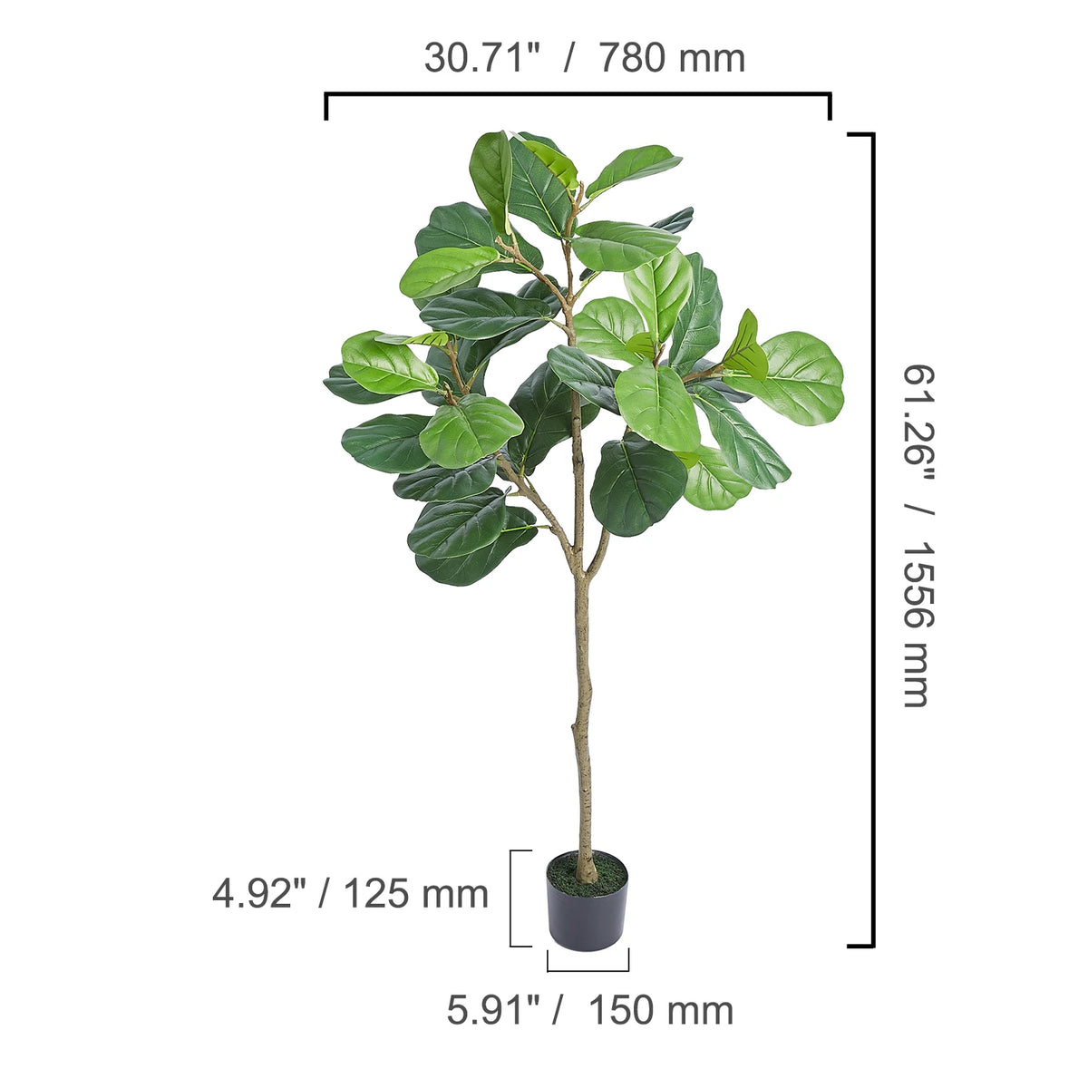 SucceBuy Artificial Olive Tree With Anti Tip Protection