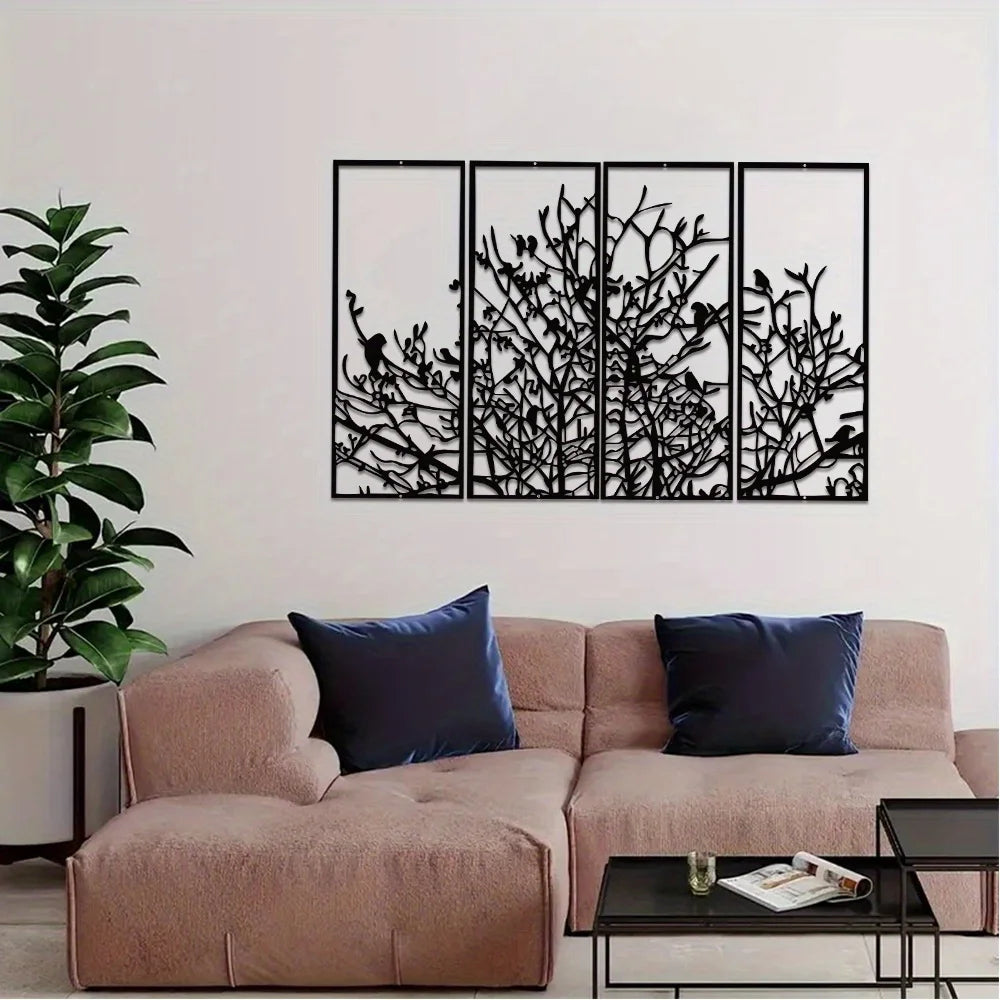 Metal Tree Of Life Wall Art For Modern Home Decor