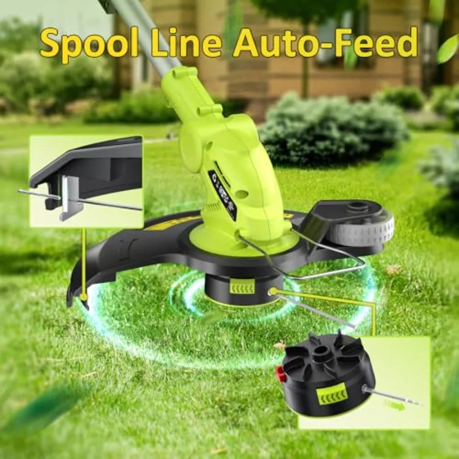 SHXI Cordless String Trimmer Electric Weed Wacker for Lawn Care