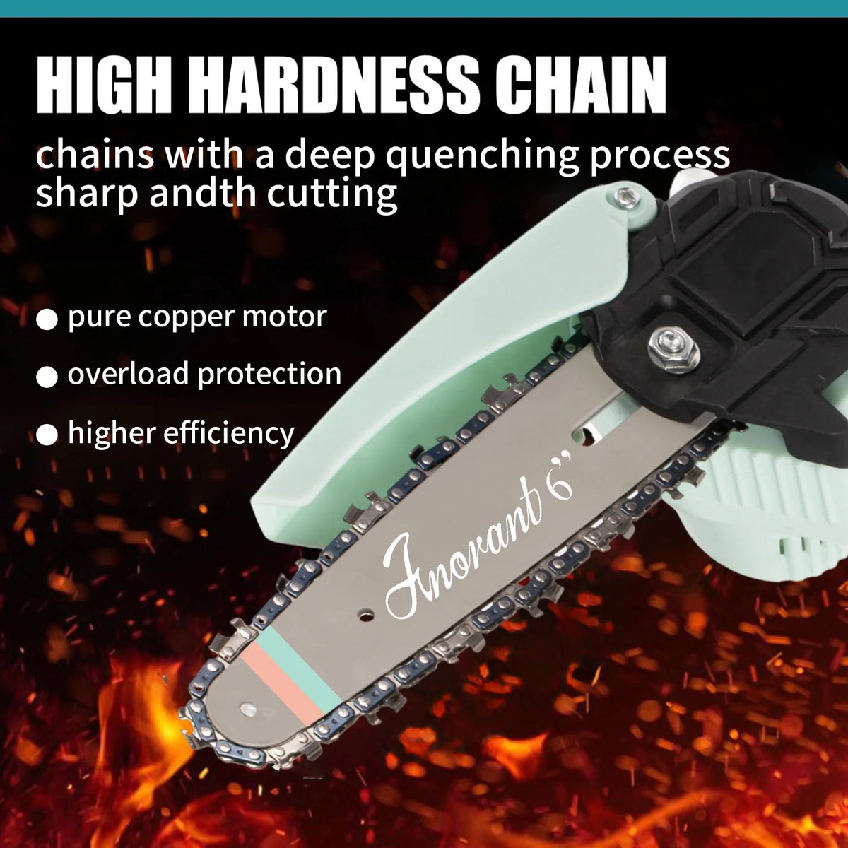 Cordless Mini Chainsaw Portable With Dual Batteries For Tree Cutting