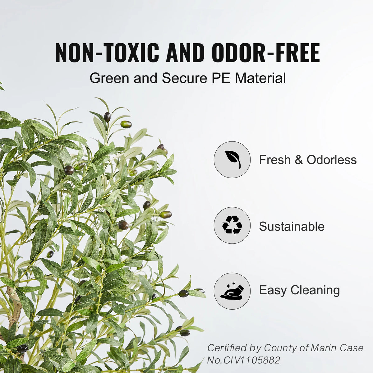 SucceBuy Artificial Olive Tree With Anti Tip Protection