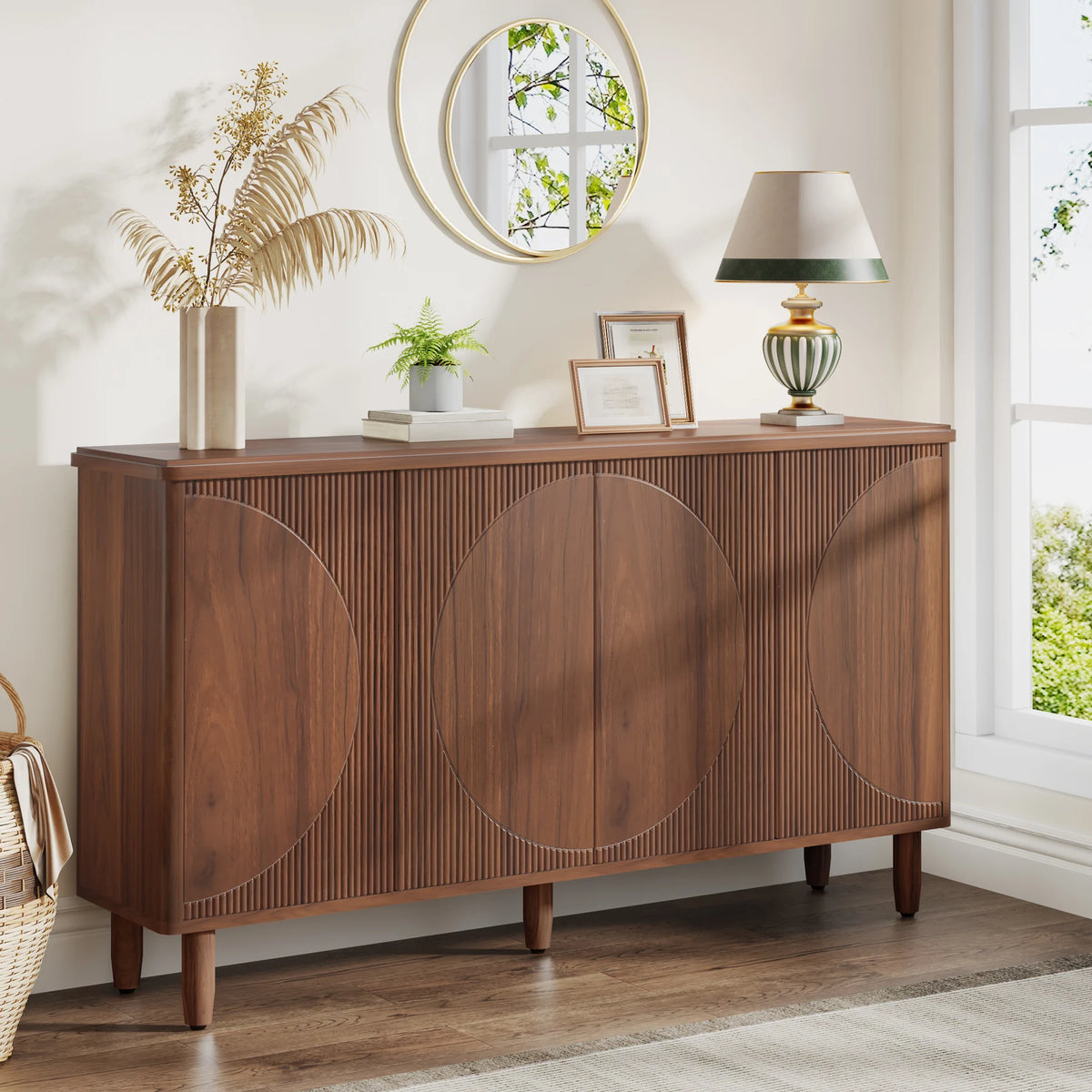 Tribesigns Modern Buffet Cabinet Sideboard With Doors And Storage