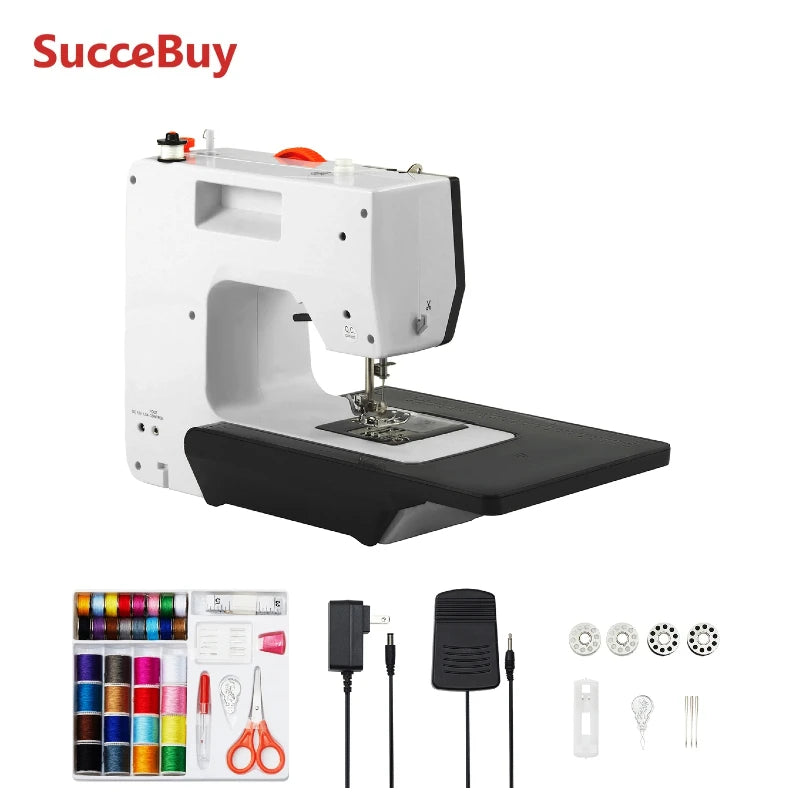 SucceBuy Portable Sewing Machine With 38 Built In Stitches