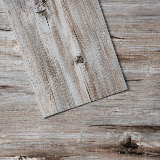 Self Adhesive Vinyl Floor Tiles Vintage Wood Grain DIY Flooring