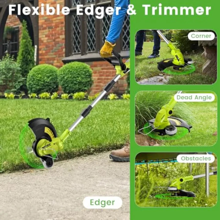 SHXI Cordless String Trimmer Electric Weed Wacker for Lawn Care