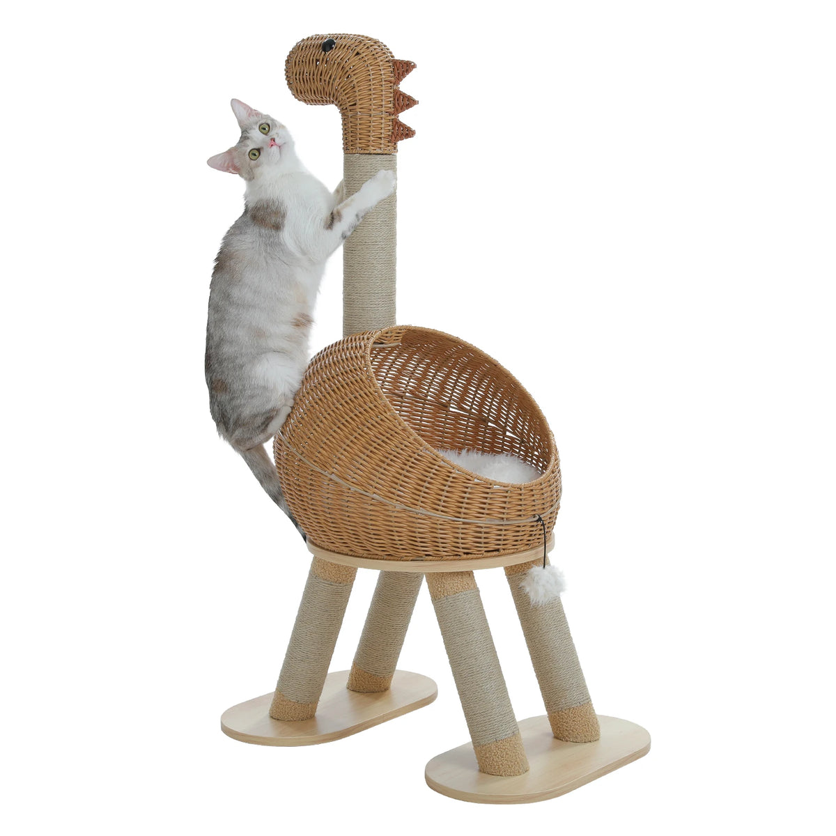 PAWZ Road Dinosaur Cat Tree With Sisal Scratching Post Condo