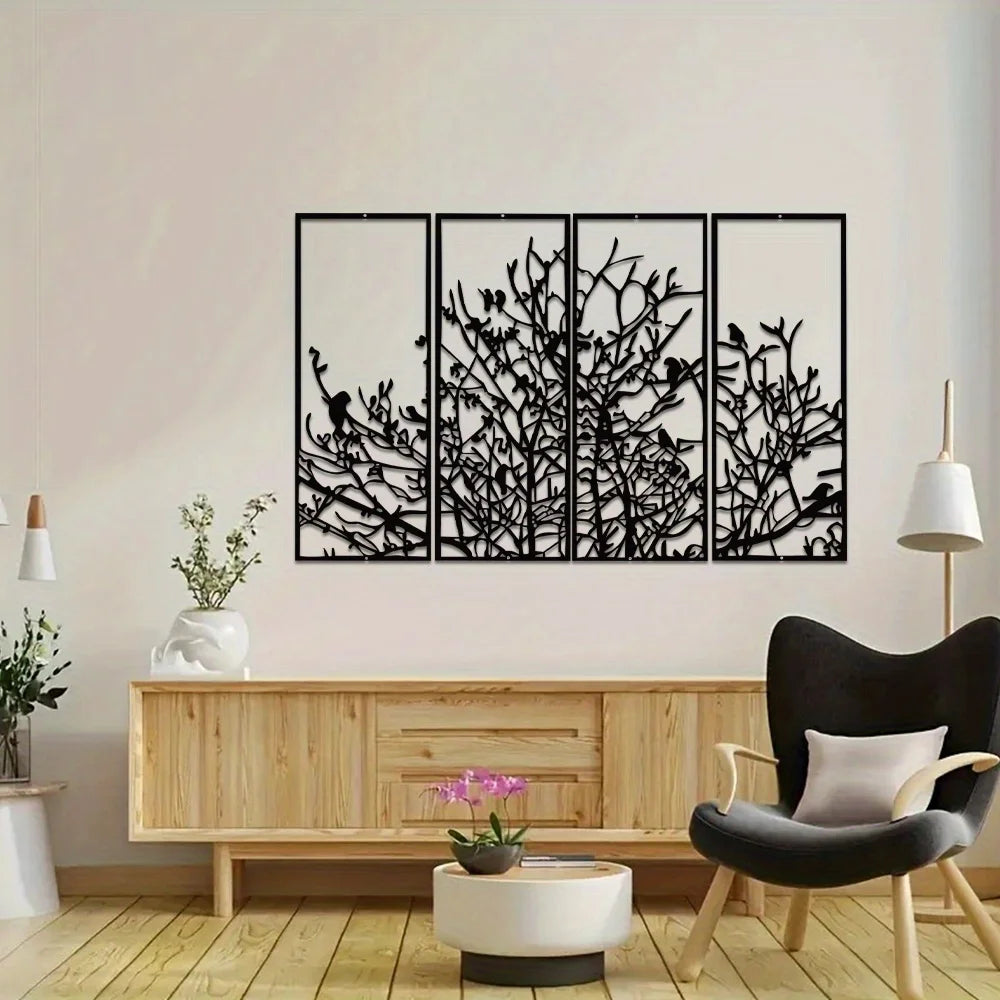 Metal Tree Of Life Wall Art For Modern Home Decor