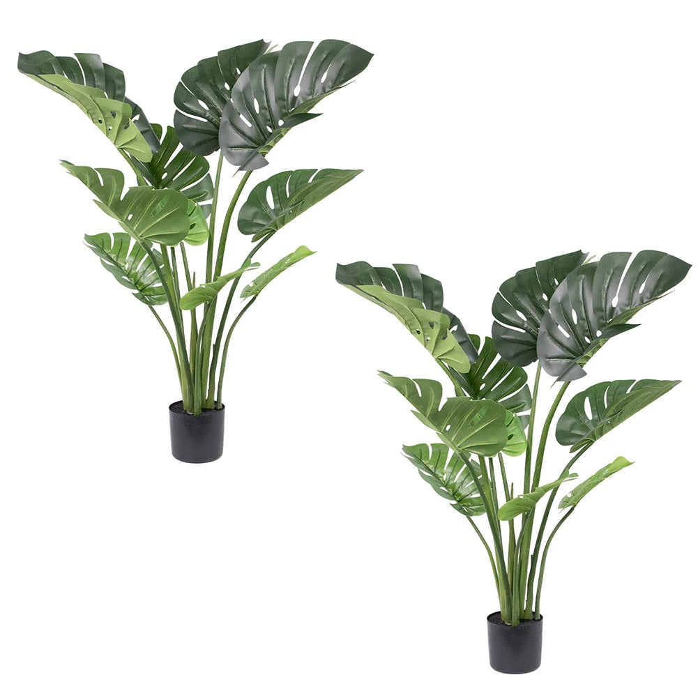 Artificial Monstera Deliciosa Tree With Pot for Home Office Decor