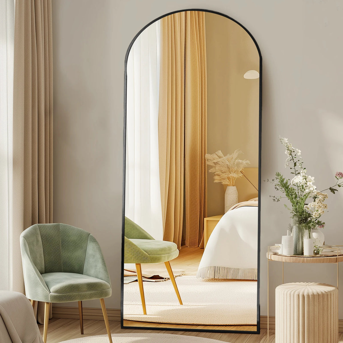 MCQ Arched Full Length Mirror With Stand For Modern Home