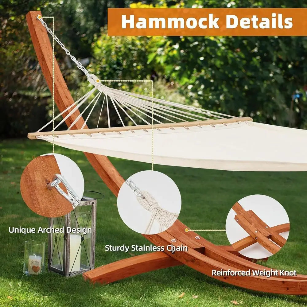 Heavy Duty Two Person Hammock With Stand For Patio