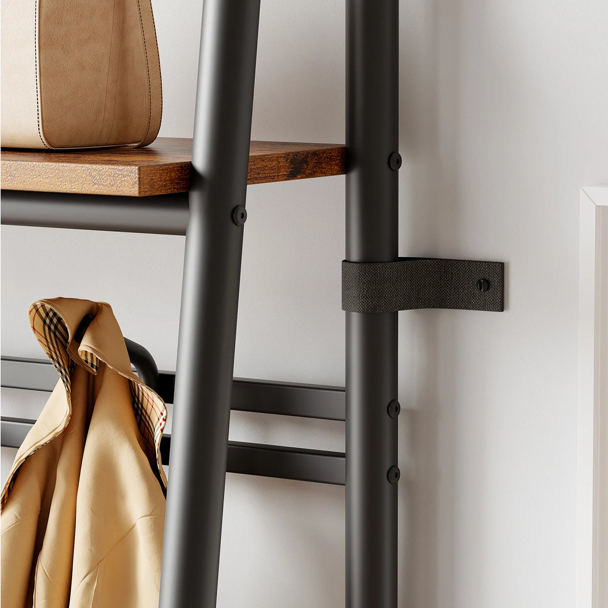 TWISTER.CK Entryway Coat Rack Bench with Shoe Storage and Hooks