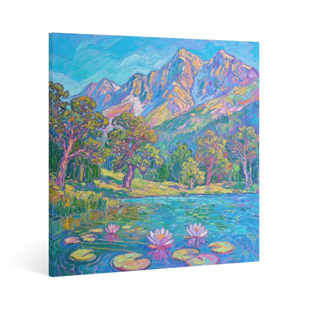 Four Seasons Landscape Canvas Wall Art Print For Home Decor