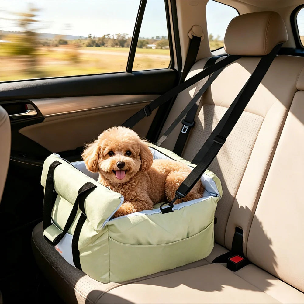 BORWART Portable Dog Car Seat For Safe Pet Travel