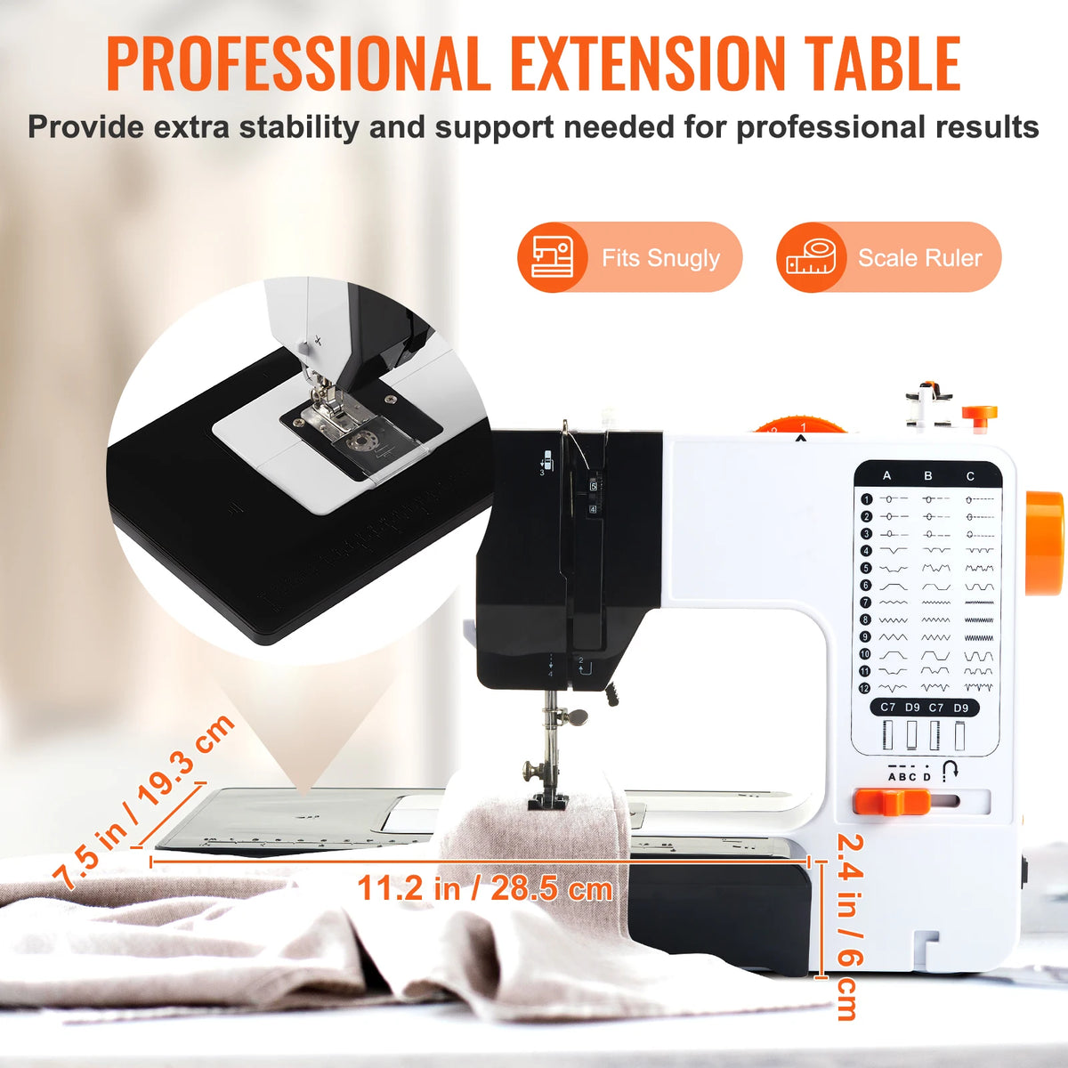 SucceBuy Portable Sewing Machine With 38 Built In Stitches