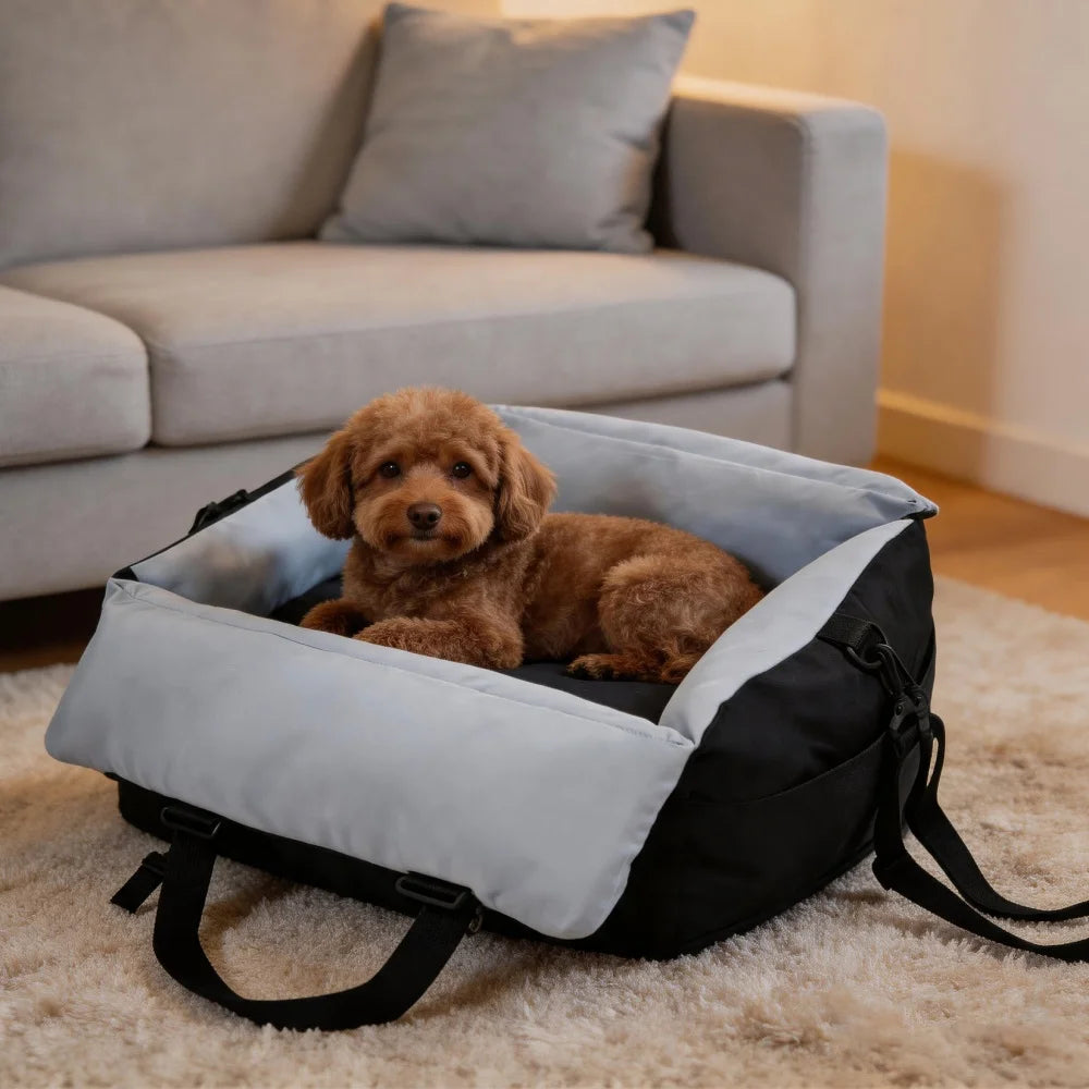 BORWART Portable Dog Car Seat For Safe Pet Travel