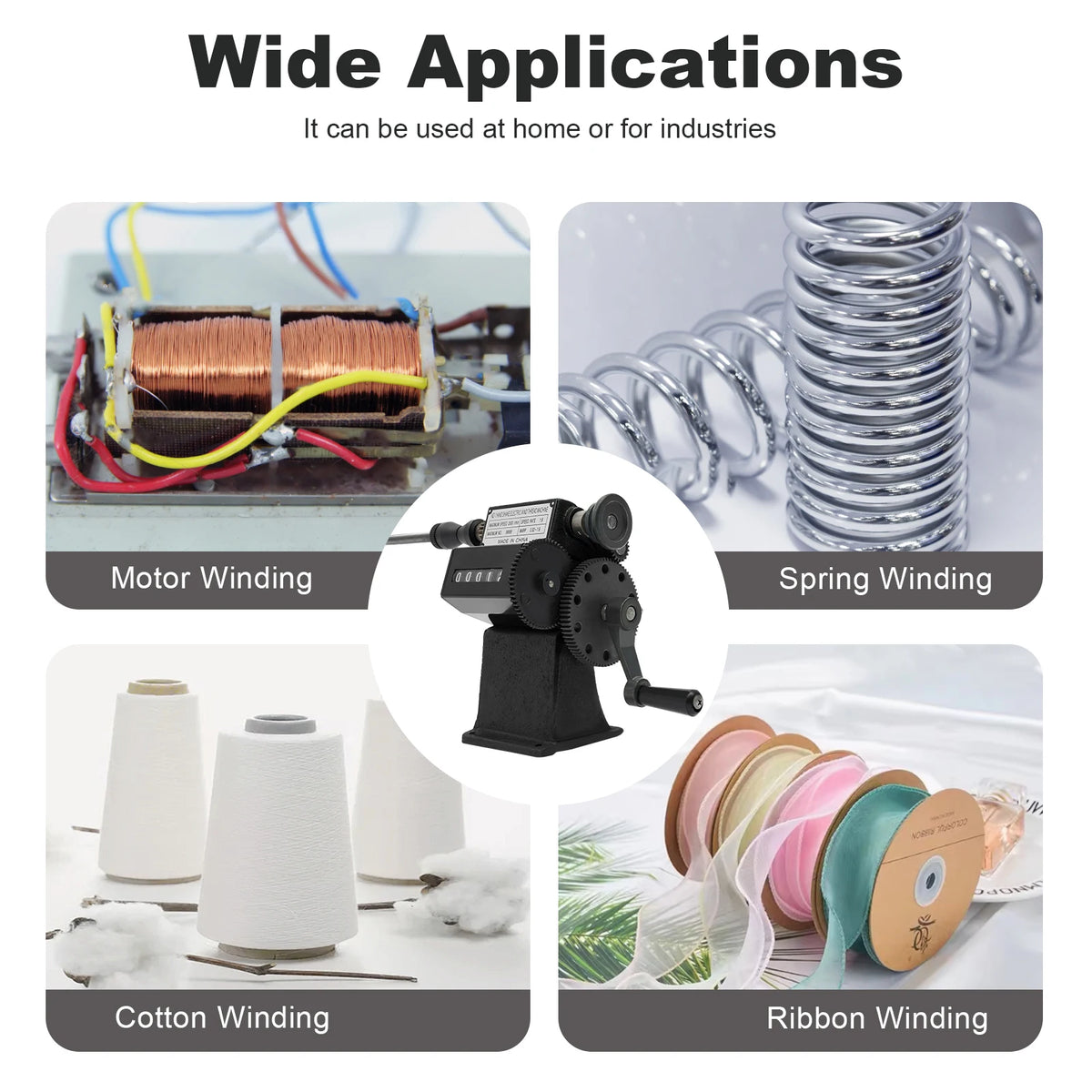 Manual Dual Purpose Coil Winding Machine With Counter
