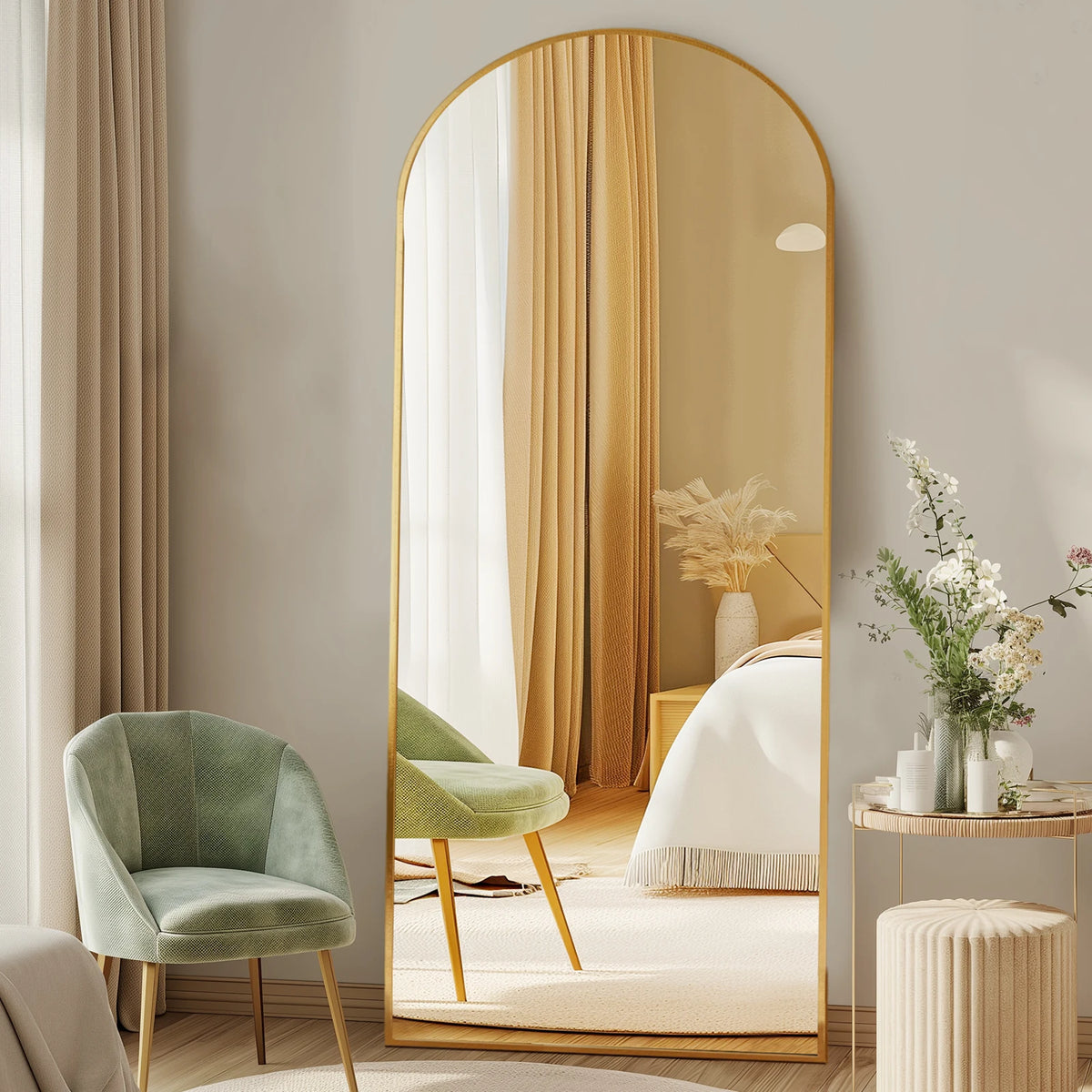 MCQ Arched Full Length Mirror With Stand For Modern Home
