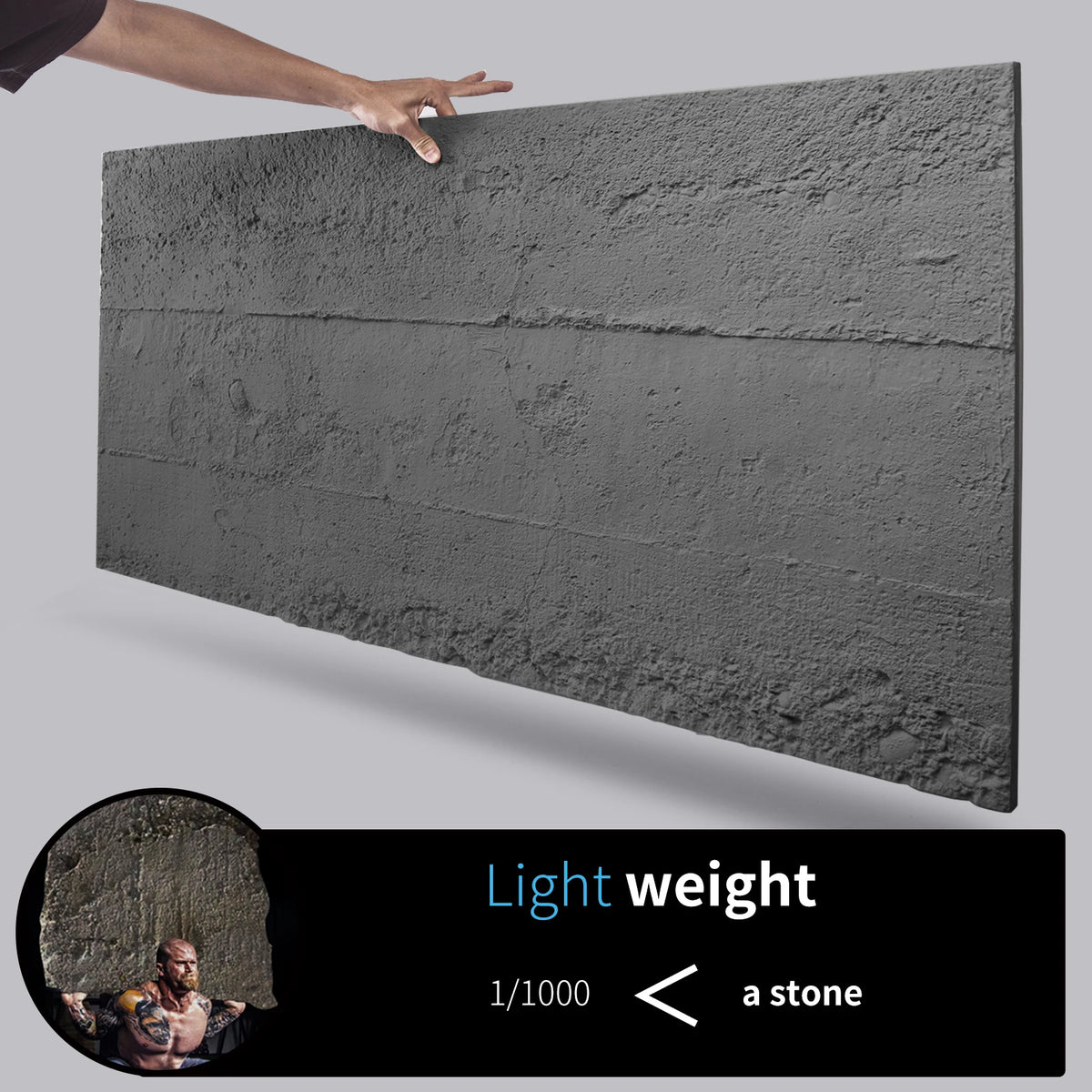 Art3d Cement Texture 3D Wall Panels for Interior Home Decor