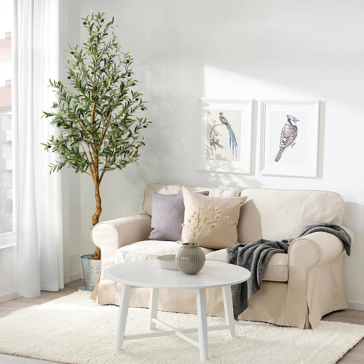 HiMISS Artificial Olive Tree for Home and Outdoor Decor