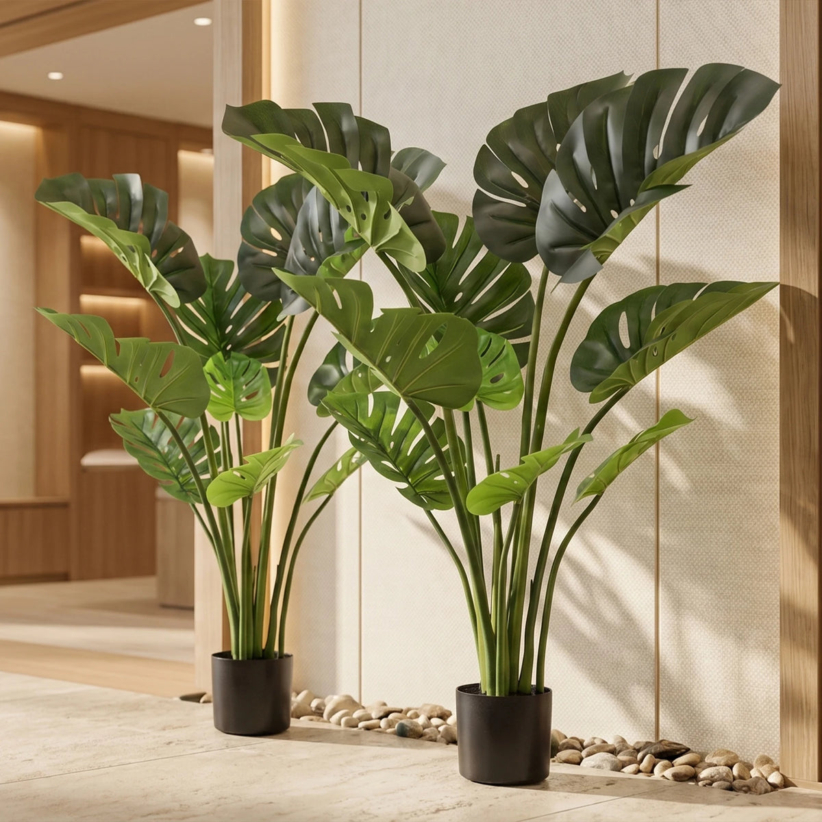 Artificial Monstera Deliciosa Tree With Pot for Home Office Decor
