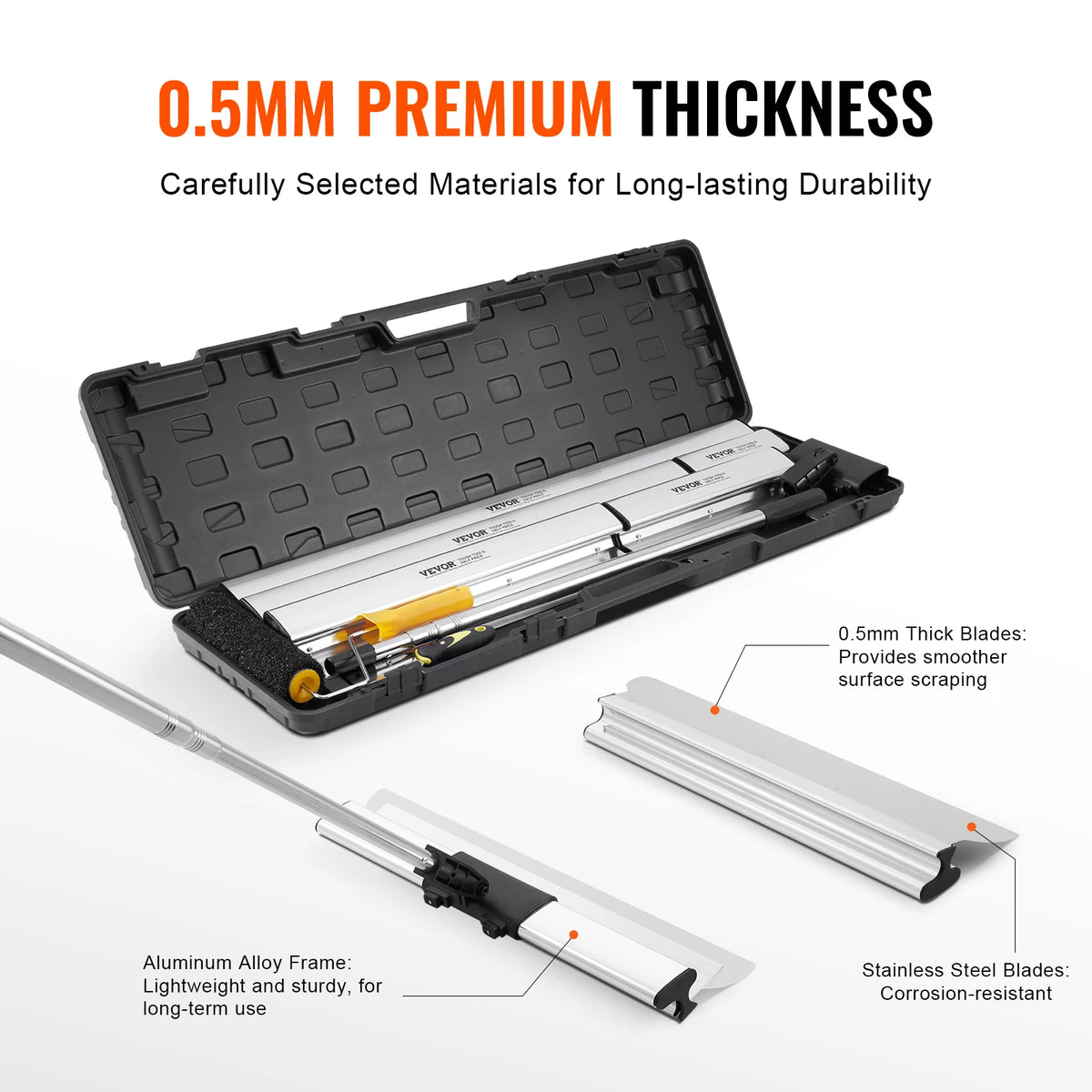 SucceBuy Drywall Skimming Blade Set With Extension Handle Lasanble