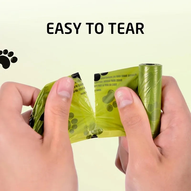 Extra Thick Leak Proof Dog Waste Bags With Paw Prints