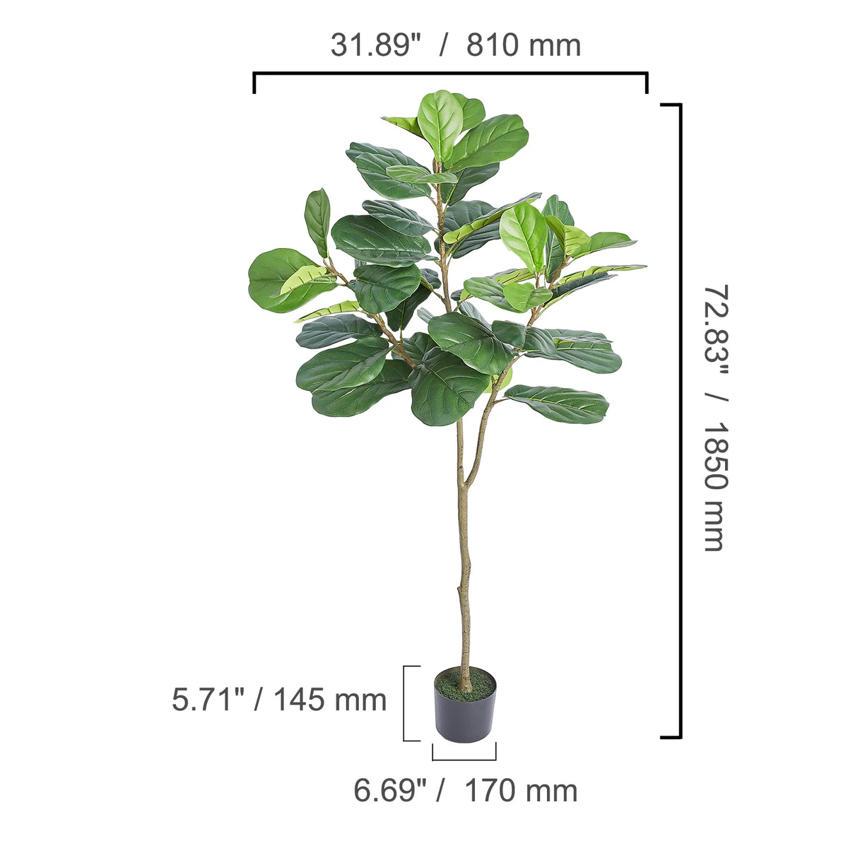 SucceBuy Artificial Olive Tree With Anti Tip Protection