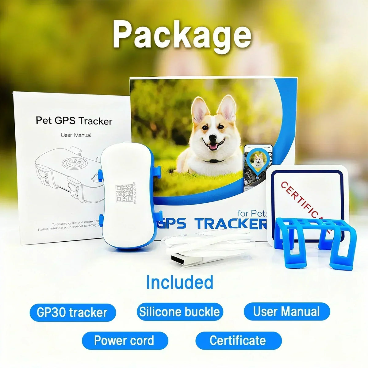 WANWAYTECH 4G GPS Pet Tracker With Real Time Tracking