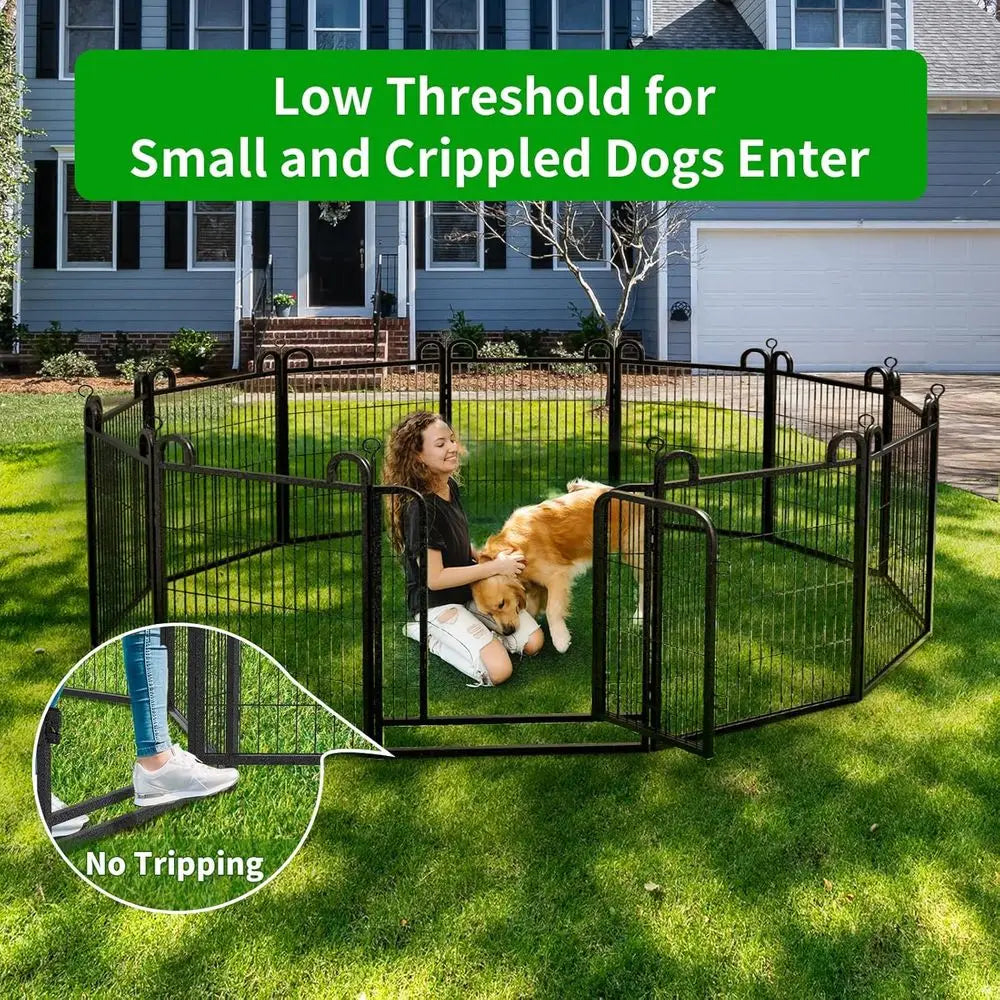 Heavy Duty Portable Outdoor Dog Playpen With 16 Panels