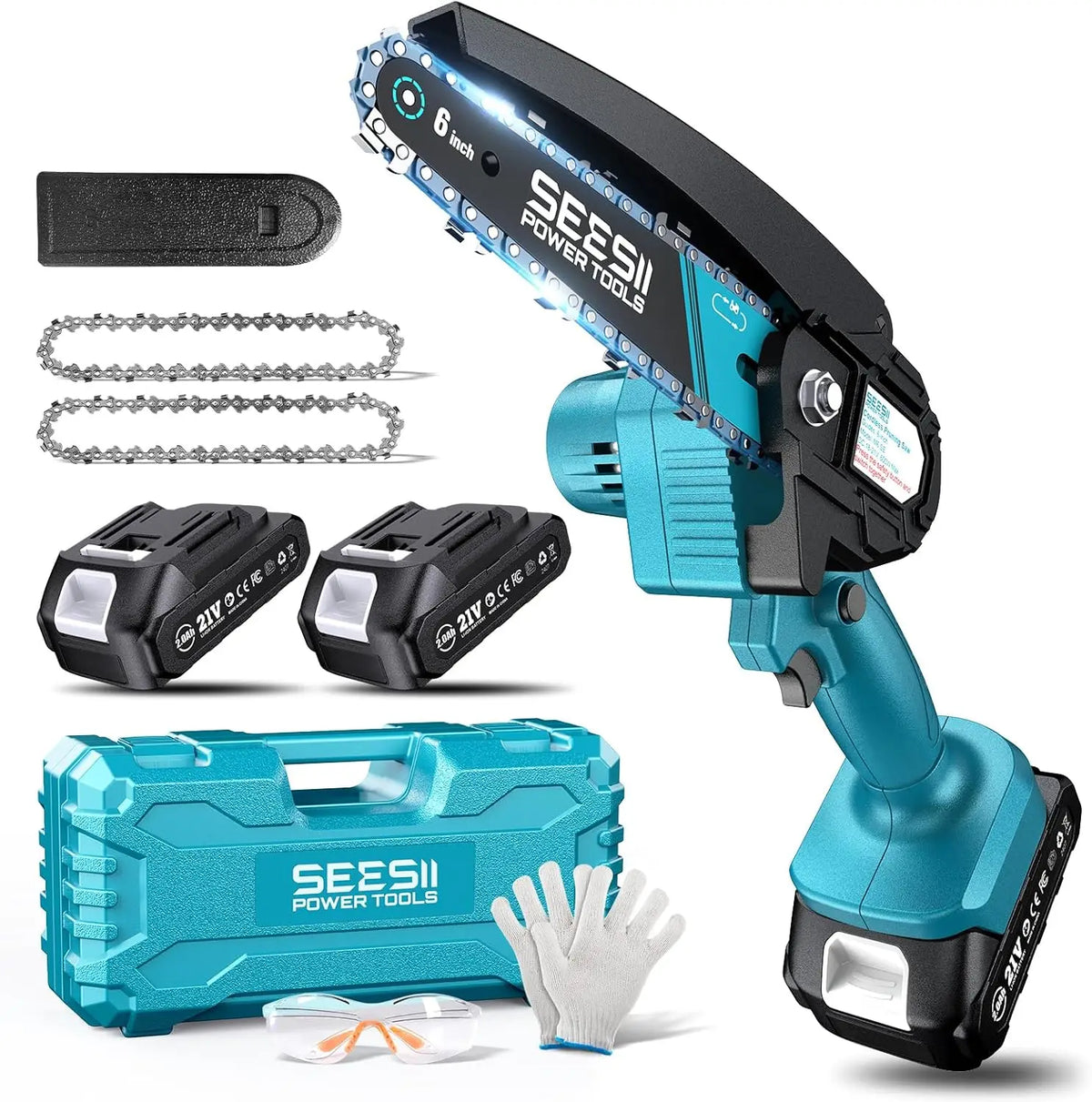 Seesii Cordless Mini Chainsaw for Makita Battery Wood Cutting