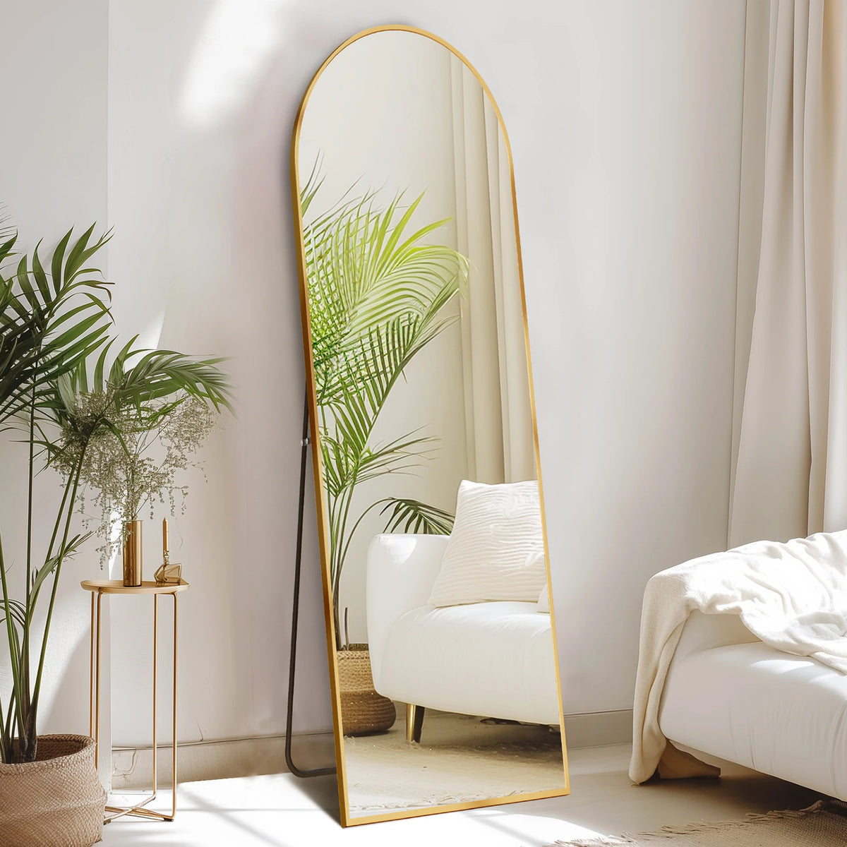 MCQ Arched Full Length Mirror With Stand And Wall Mount