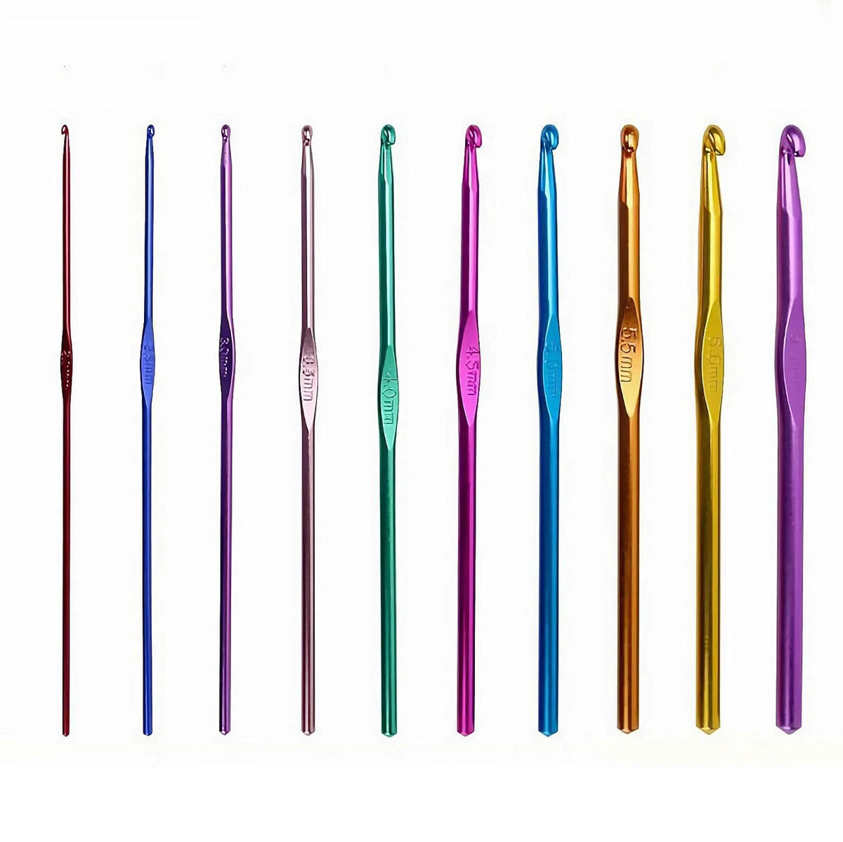 Aluminum Alloy Crochet Hook Set for Knitting and DIY Crafts