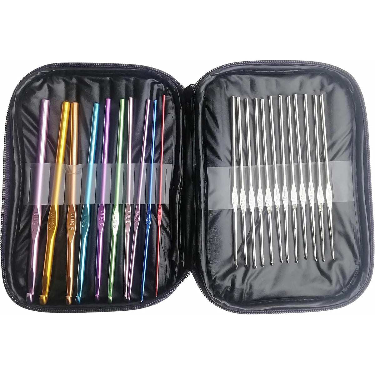 Aluminum Alloy Crochet Hook Set for Knitting and DIY Crafts
