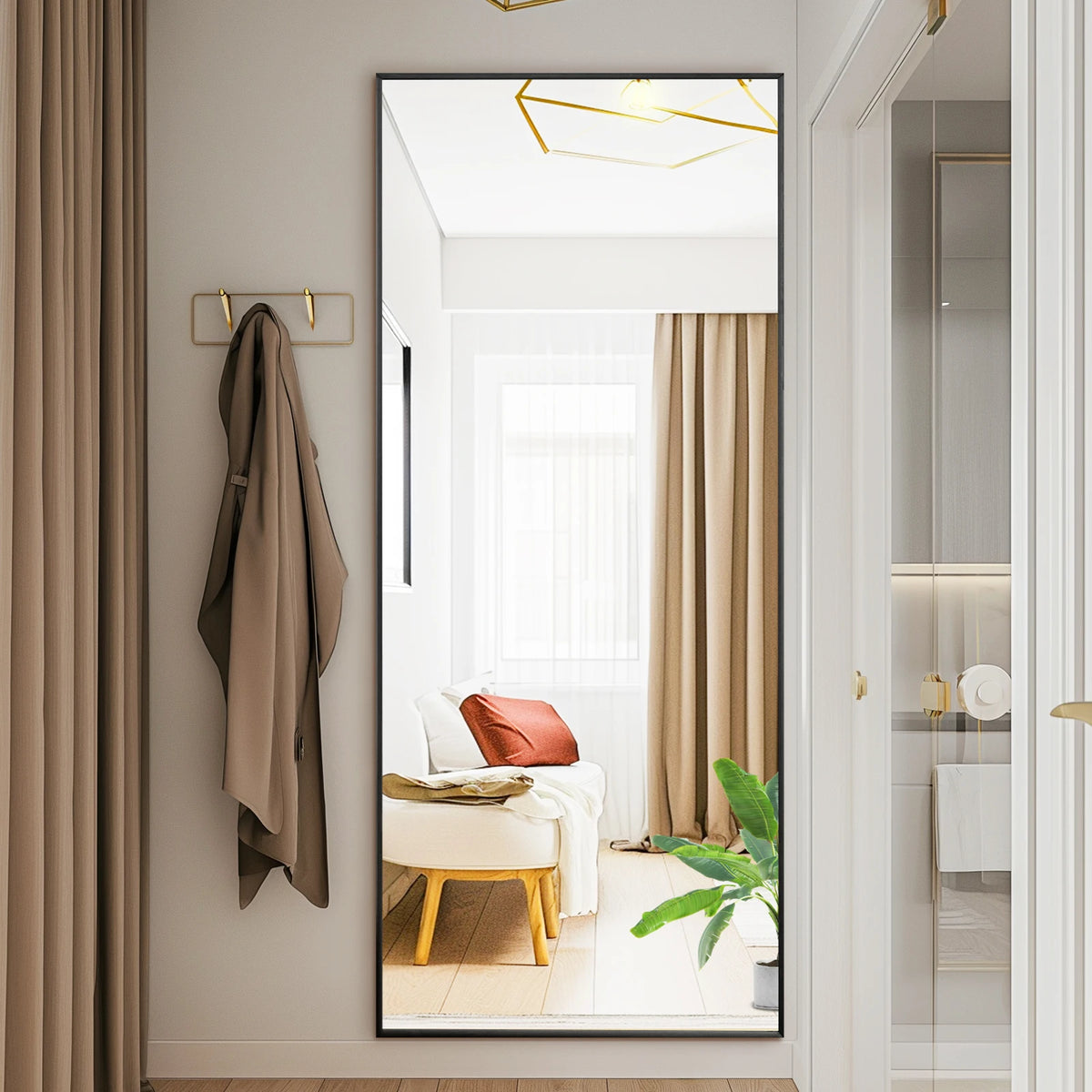 MCQ Arched Full Length Mirror With Stand For Modern Home