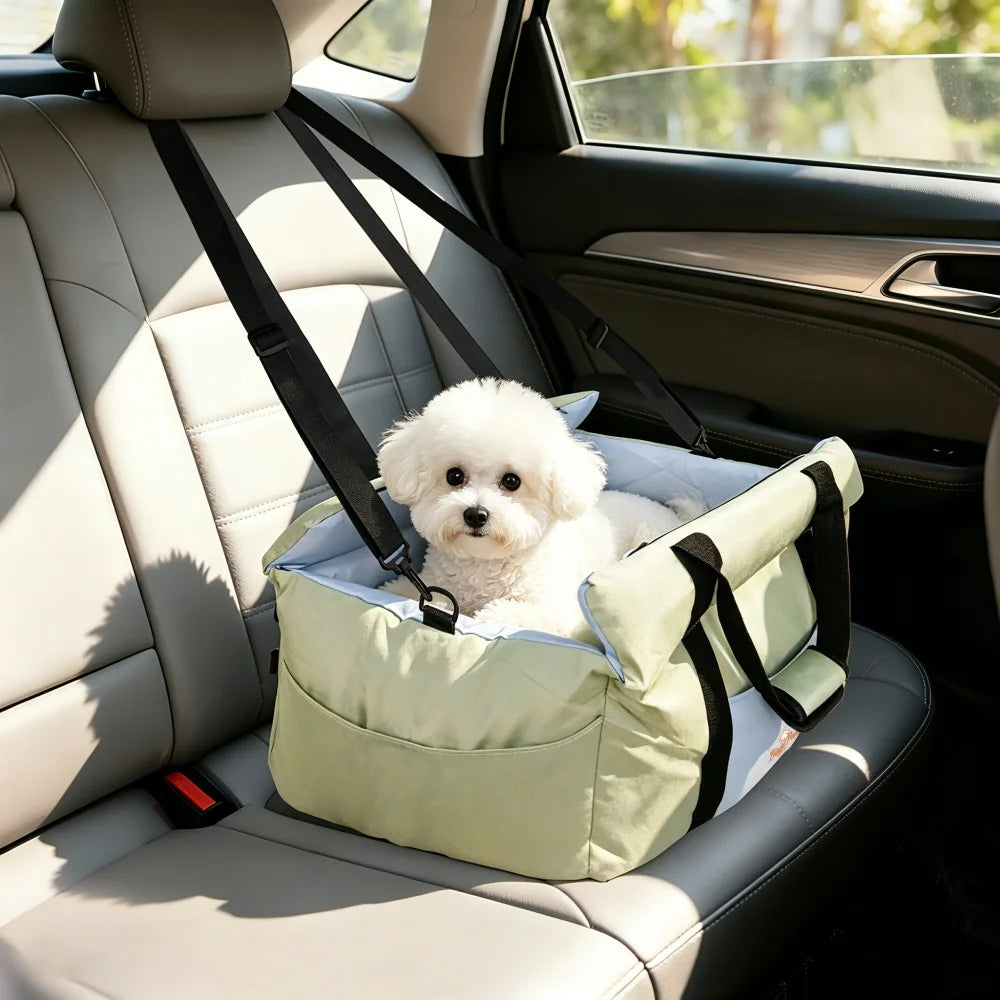 BORWART Portable Dog Car Seat For Safe Pet Travel