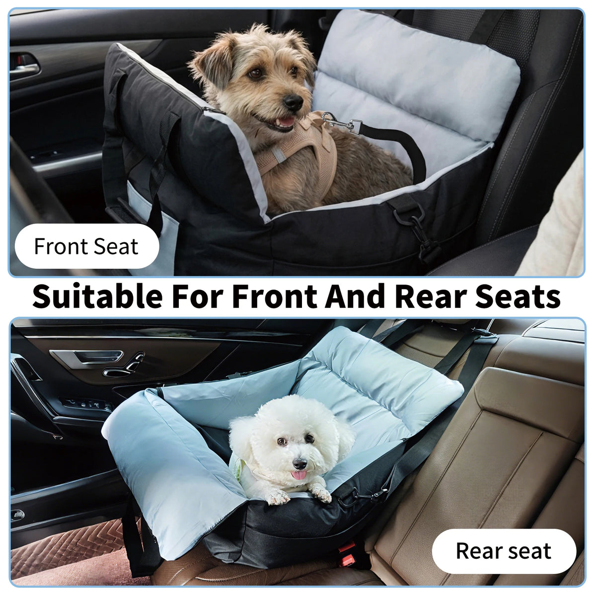 BORWART Portable Dog Car Seat For Safe Pet Travel